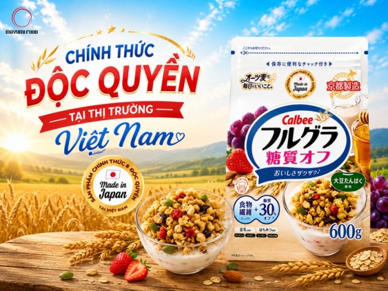 Ngũ Cốc Trái Cây Calbee Nhập Khẩu Chính Ngạch Bởi V&V